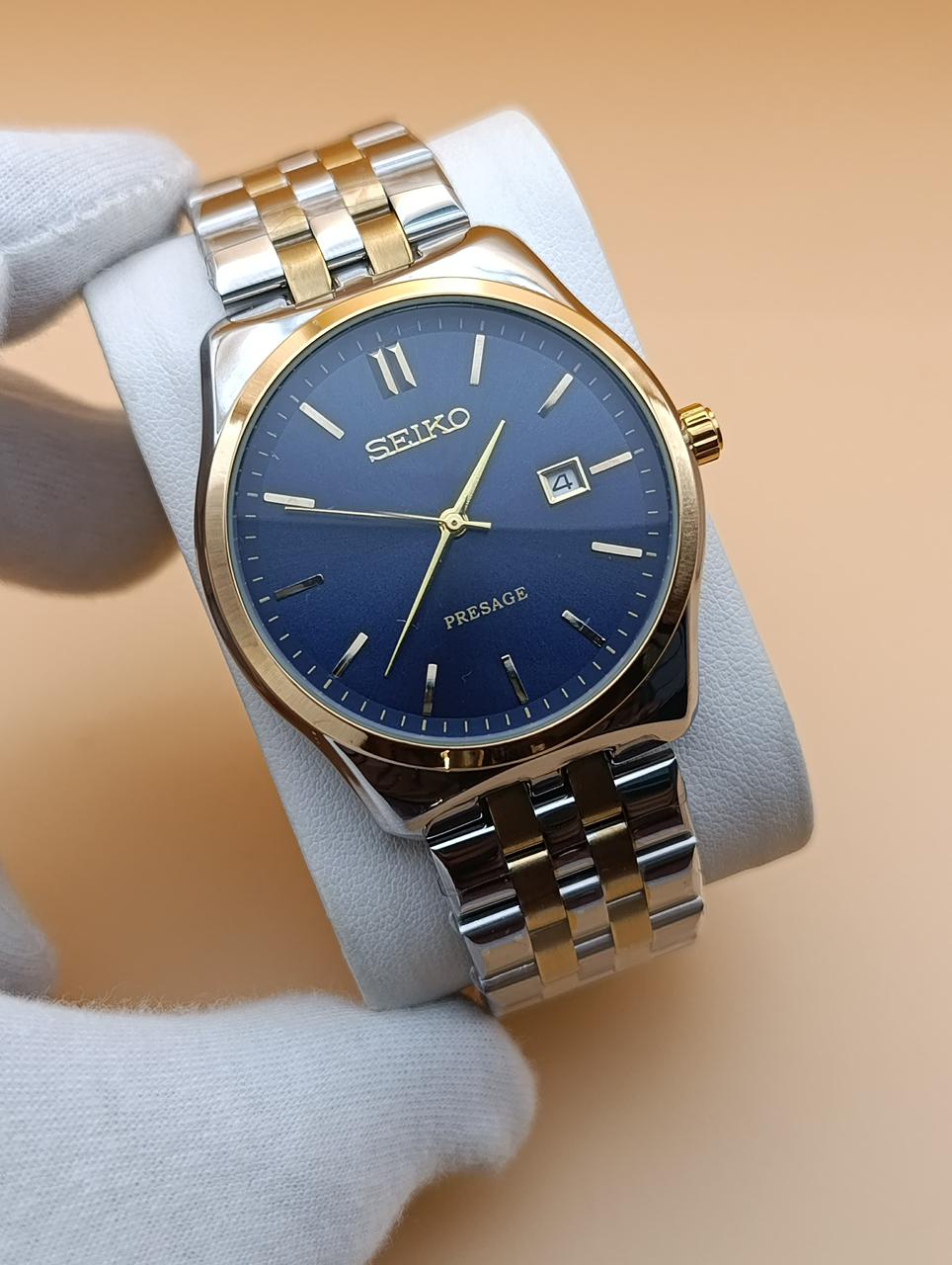 Seiko Presage Blue Dial watch