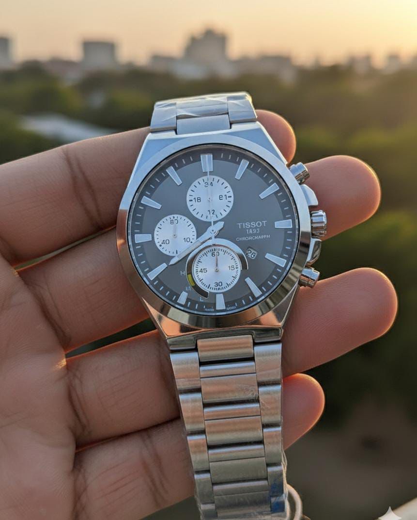 Tissot 1853 Stainless Steel Chronograph Watch – Silver Dial