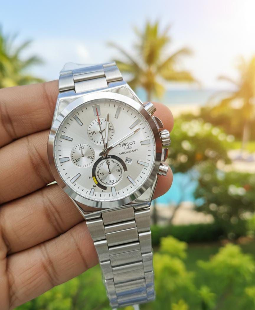 Tissot 1853 Stainless Steel Chronograph Watch – Silver Dial
